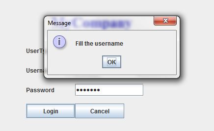 Popup Window with UserName